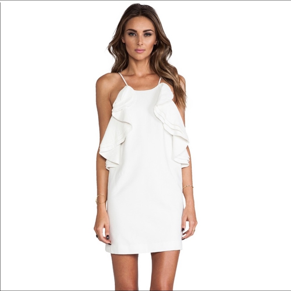 Cameo collective white ruffle mini dress